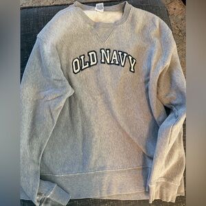 Old Navy Men's Crewneck Sweater in Light Gray